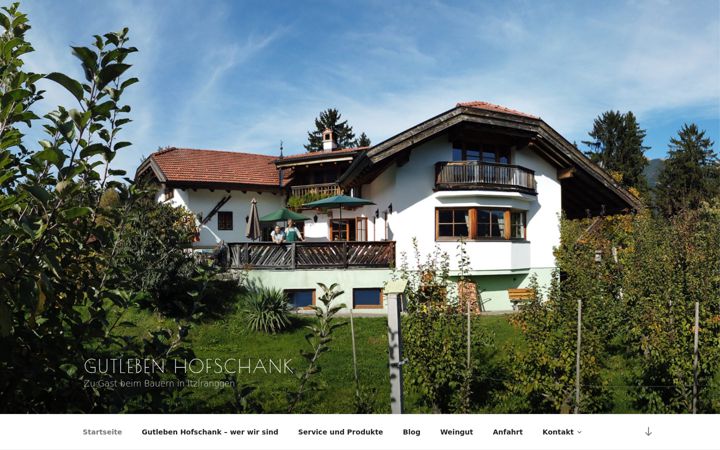 Screenshot of gutlebenhofschank.at