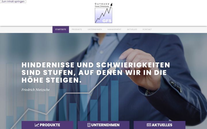 Screenshot ta' gutmann-finanz.de