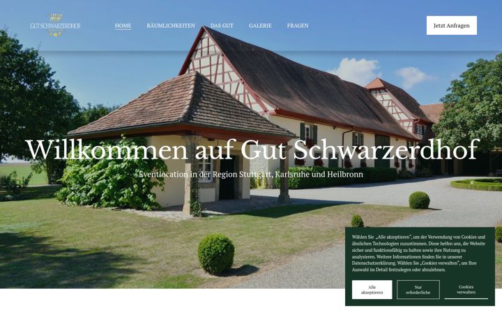 Screenshot of gutschwarzerdhof.de