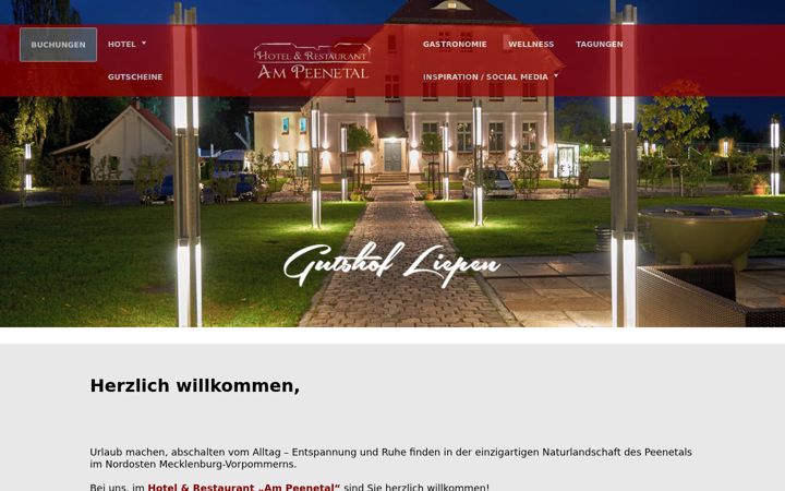 Screenshot of gutshof-liepen.de