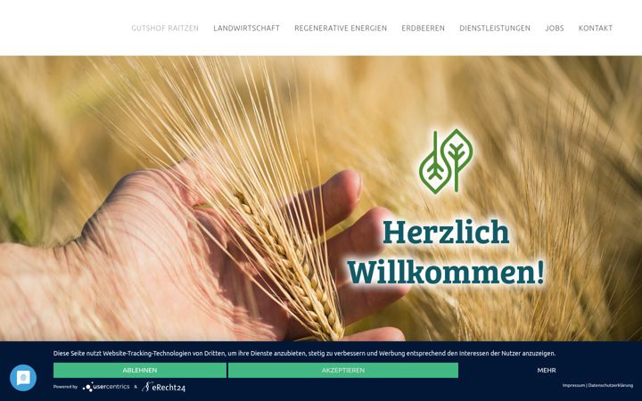 Screenshot of gutshof-raitzen.de