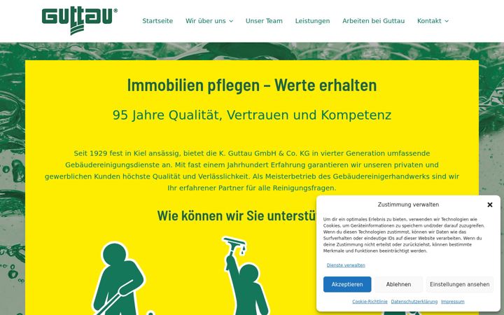 Screenshot of guttau.de