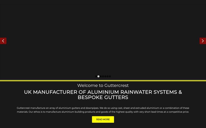 Screenshot of guttercrest.co.uk