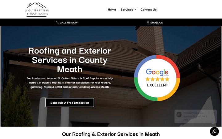 Screenshot of gutterfittersandroofrepairs.ie