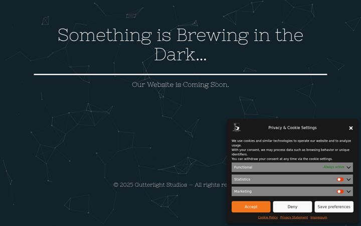Screenshot of gutterlightstudios.com