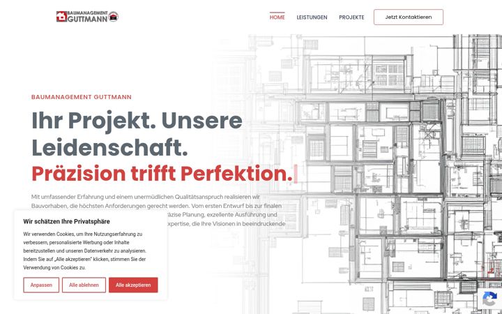 Screenshot stránky guttmann-bau.com