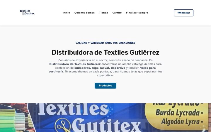 Screenshot of gutytex.com