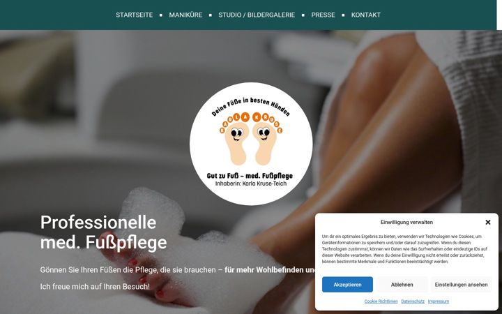 Screenshot of gutzufuss-online.de