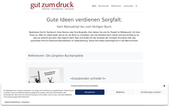 Screenshot of gutzumdruck.com