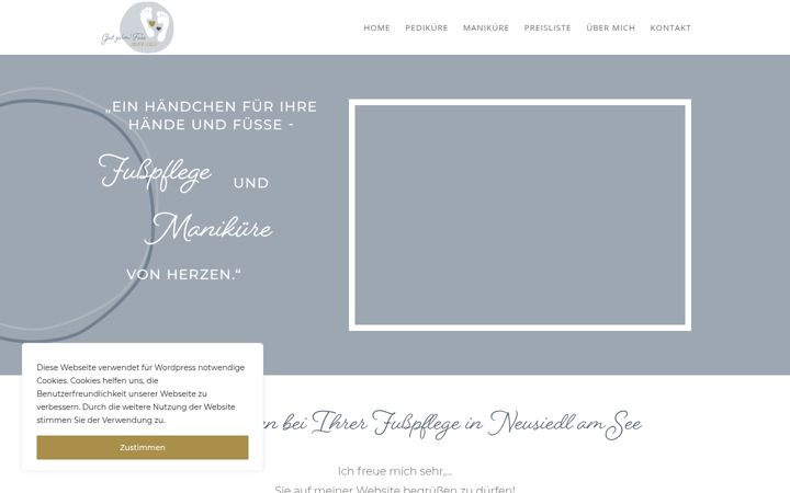 Screenshot of gutzumfuss.at
