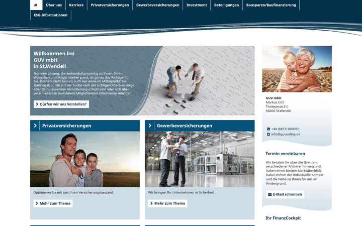 Screenshot of guv-online.net