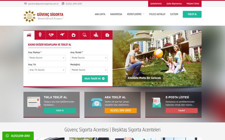 Screenshot of guvencsigorta.com.tr