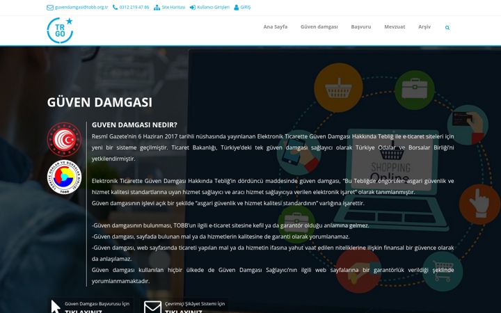 Screenshot of guvendamgasi.org.tr