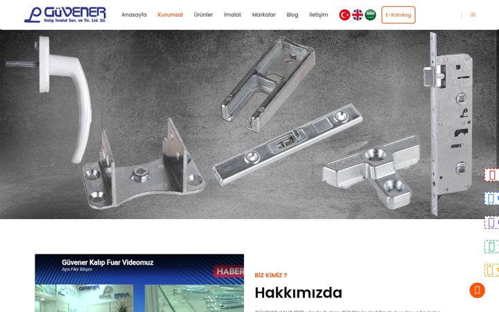 Screenshot of guvenerkalip.com.tr