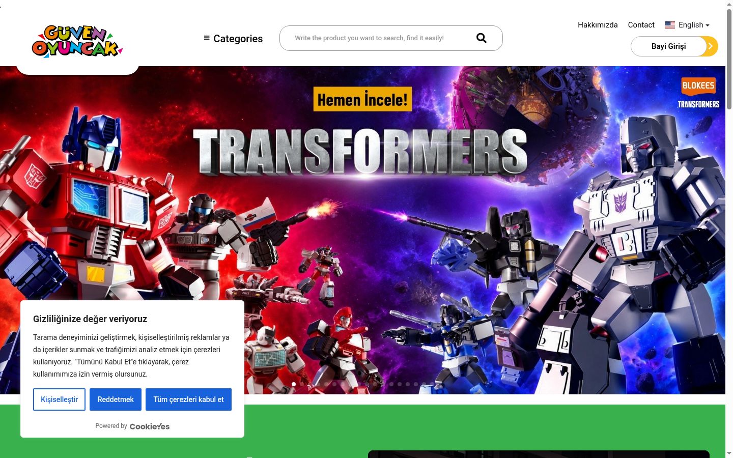 Sutikimo reklamjuostės, rodytos prieš bet kokią sąveiką, ekrano kopija