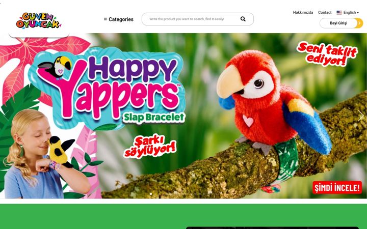 Screenshot of guvenoyuncak.com