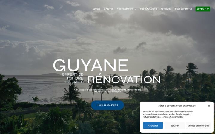 Screenshot of guyane-renovation.com