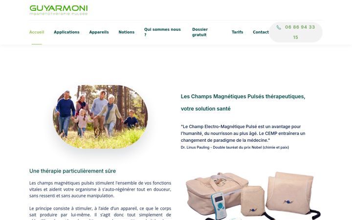 Screenshot of guyarmoni.fr