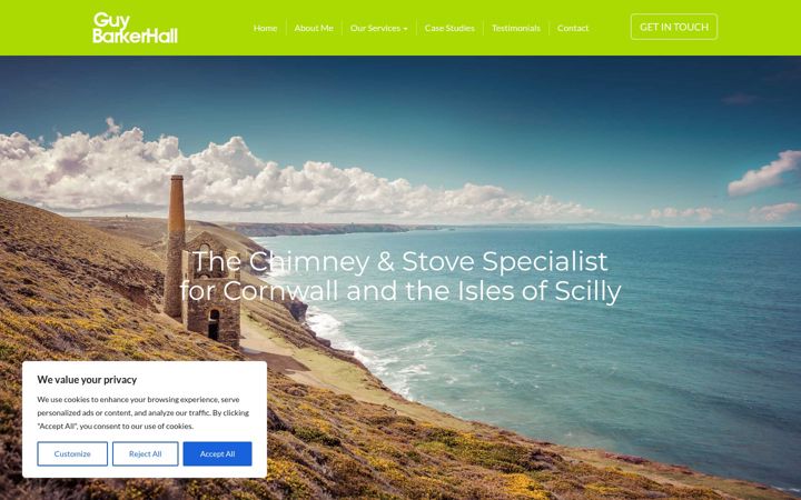 Screenshot of guybarkerhall.co.uk