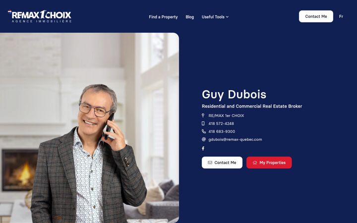 Screenshot of guydubois.com
