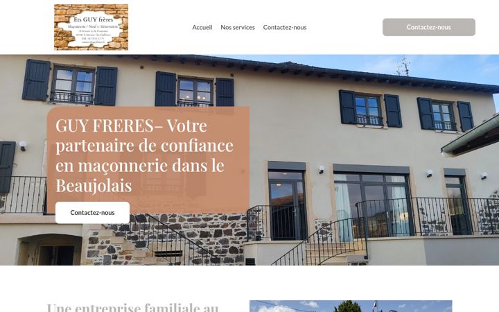 Screenshot of guyfreres.fr