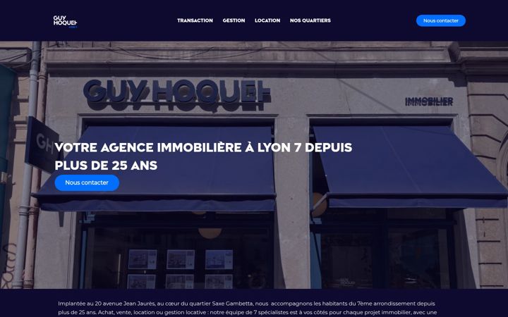 Screenshot of guyhoquetlyon.fr
