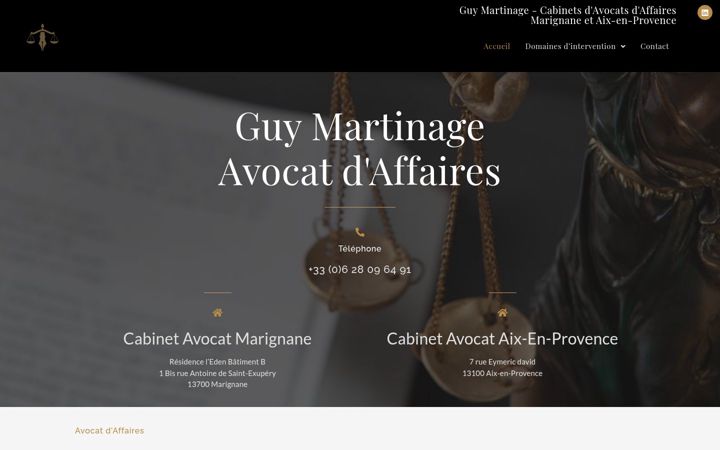 Screenshot of guymartinage.fr