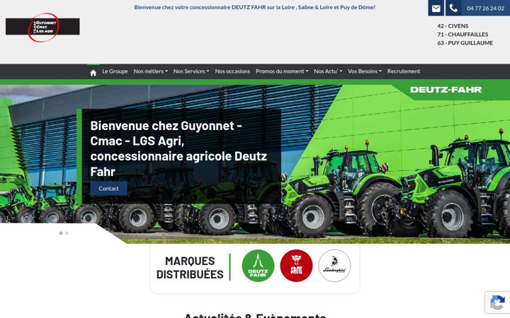 Screenshot of guyonnet-agri.com