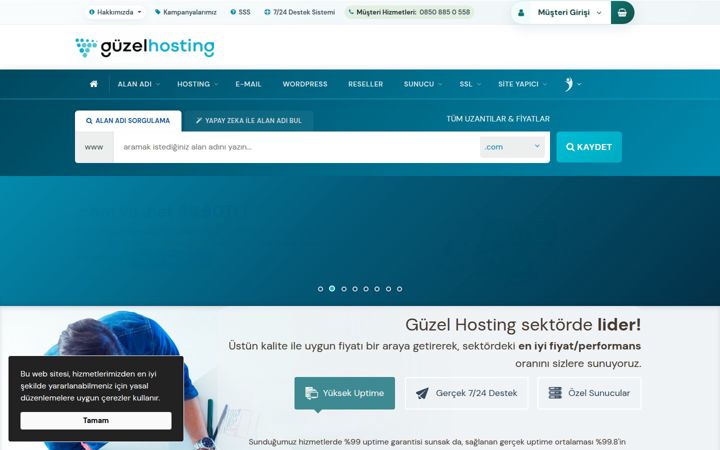 Skærmbillede af guzel.net.tr