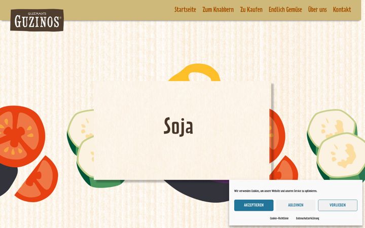 Screenshot of guzinos.de
