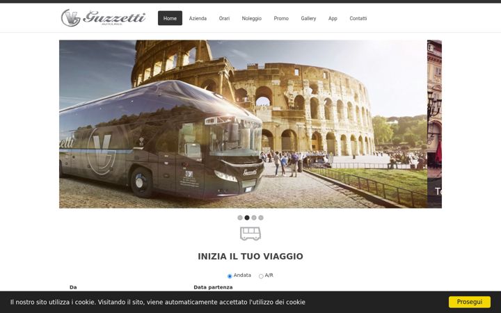 Screenshot of guzzettiviaggi.com