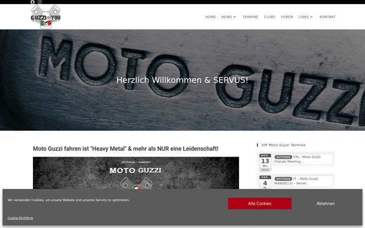 Screenshot of guzzi4you.at