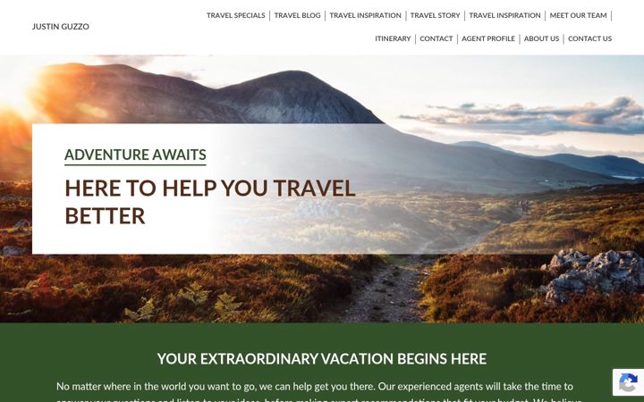 Screenshot of guzzotravel.com