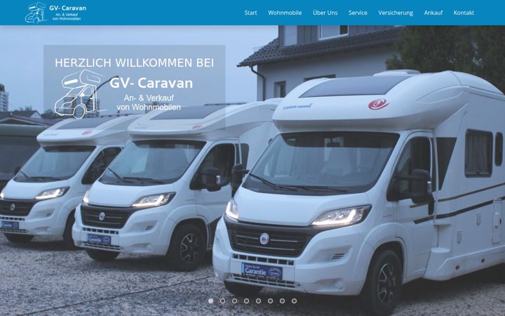Screenshot of gvcaravan.de