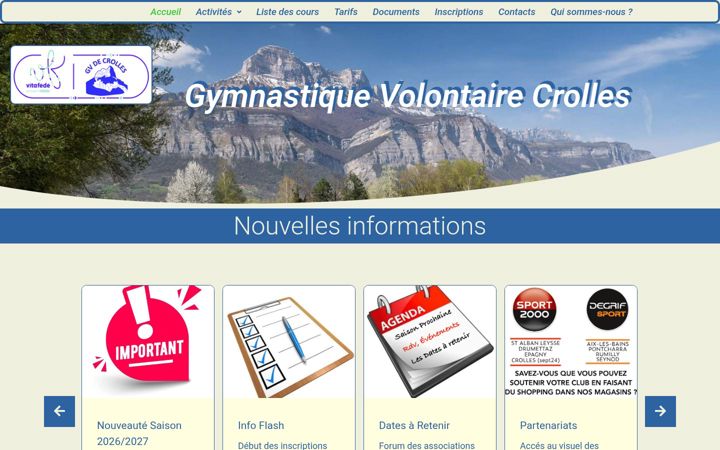 Screenshot of gvcrolles.fr