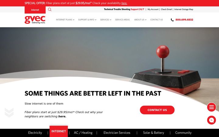 Screenshot of gvec.net