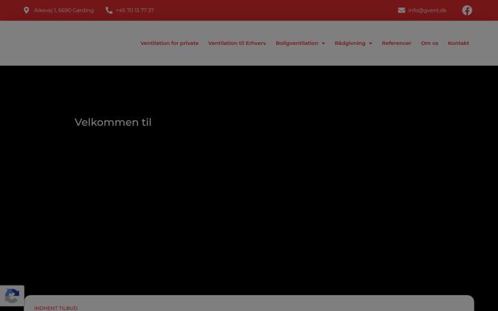 Screenshot of gvent.dk