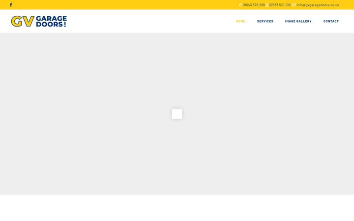 Screenshot of gvgaragedoors.co.uk