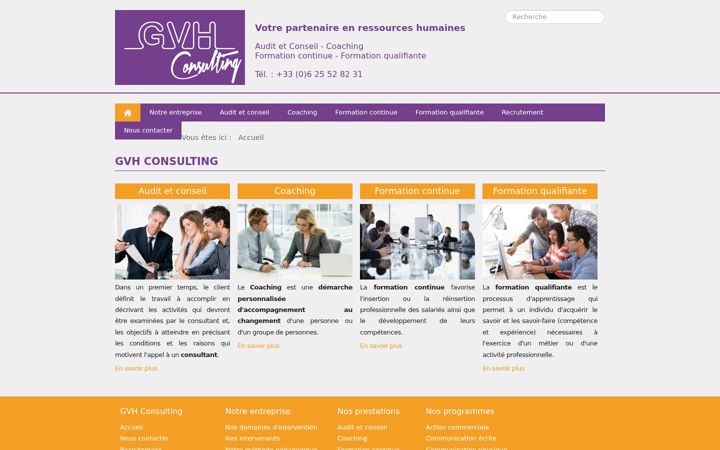 Screenshot of gvh-consulting.com