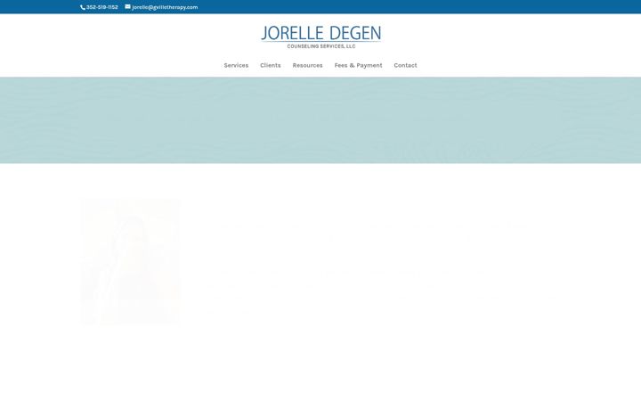 Screenshot of gvilletherapy.com