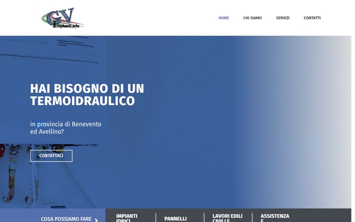 Screenshot of gvimpiantisrls.it