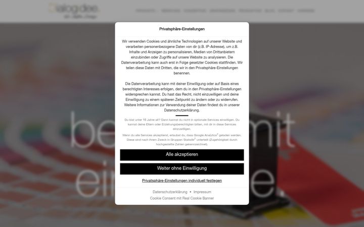 Screenshot of gvkommunikation.de