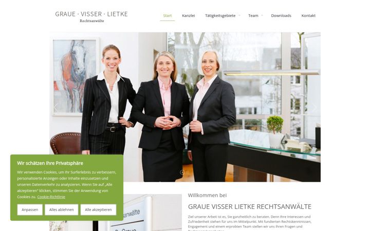 Screenshot of gvl-rechtsanwaelte.de