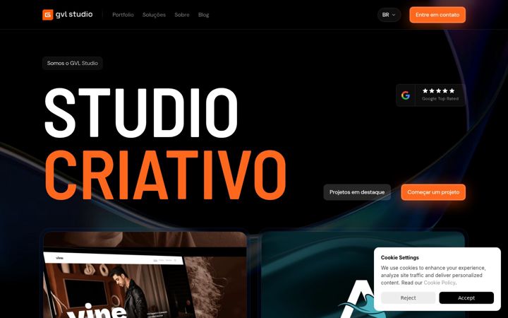 Screenshot of gvlstudio.com