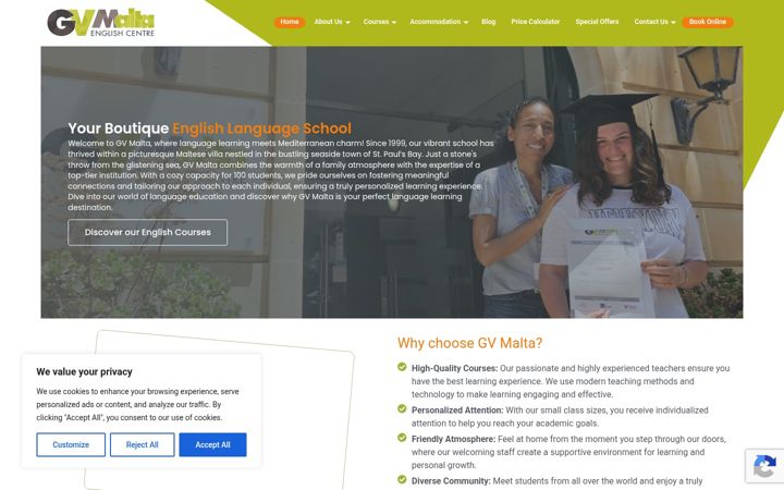 Screenshot of gvmalta.com