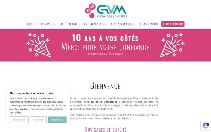 Screenshot of gvmassainissements.ch
