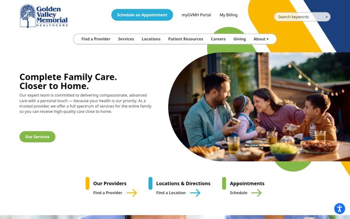 Screenshot of gvmh.org