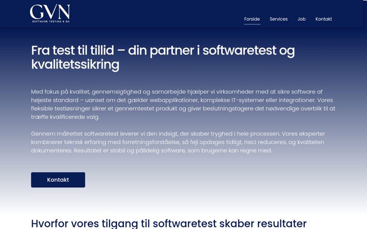 Screenshot of gvn.dk