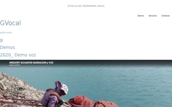 Screenshot of gvocal.com