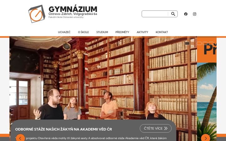 Screenshot of gvoz.cz
